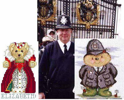 Англия и вышивка. Полицейские.