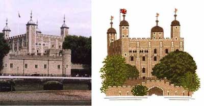 Англия и вышивка. Белая башня.