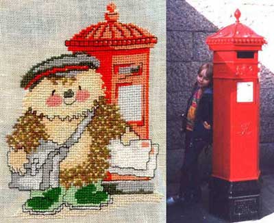 Англия и вышивка. Почтовые ящики.