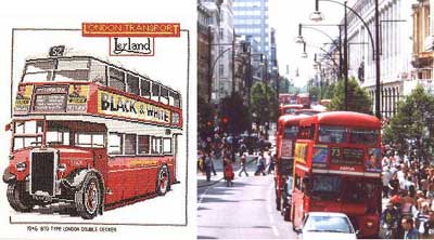 Англия и вышивка. Автобус.