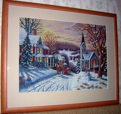 Wintry Eve. Dimensions.