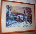 Wintry Eve. Dimensions.